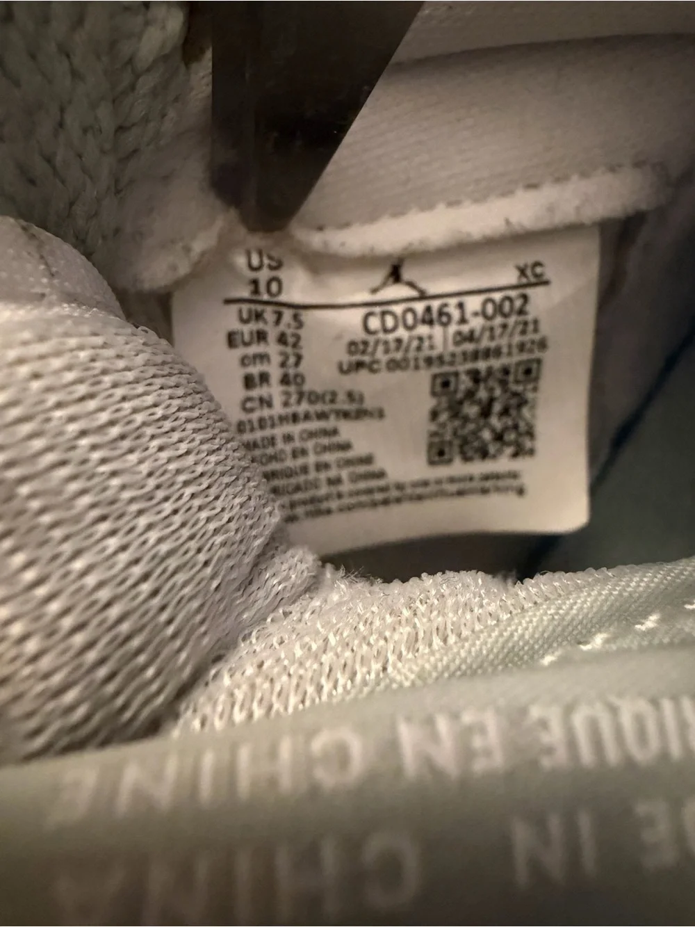 Nike Air Jordan 1 High OG Seafoam Women’s 10 CD0461-002 White Green Sneakers